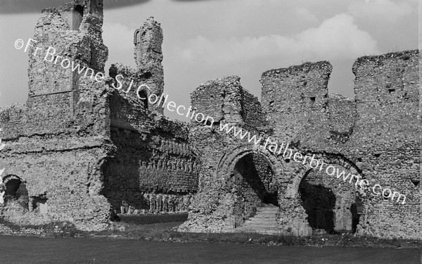 CASTLE ACRE CLOISTER & GARTH SHOWING CHAPTER HOUSE & STAIRS TO DORMATORY